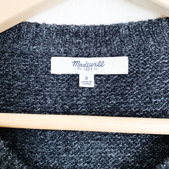 Madewell Gray Crewneck Tunic Sweater Sz Small - Picture 5 of 7